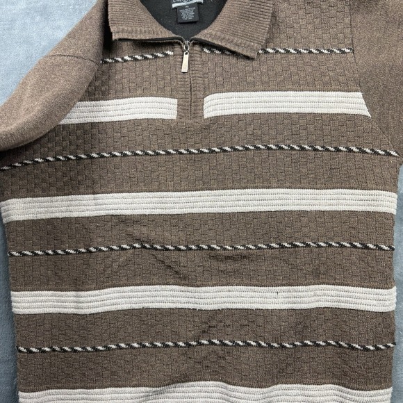 Chereskin Mens Brown Pullover Long Sleeves Collar Warm Size XL READ - Picture 9 of 14